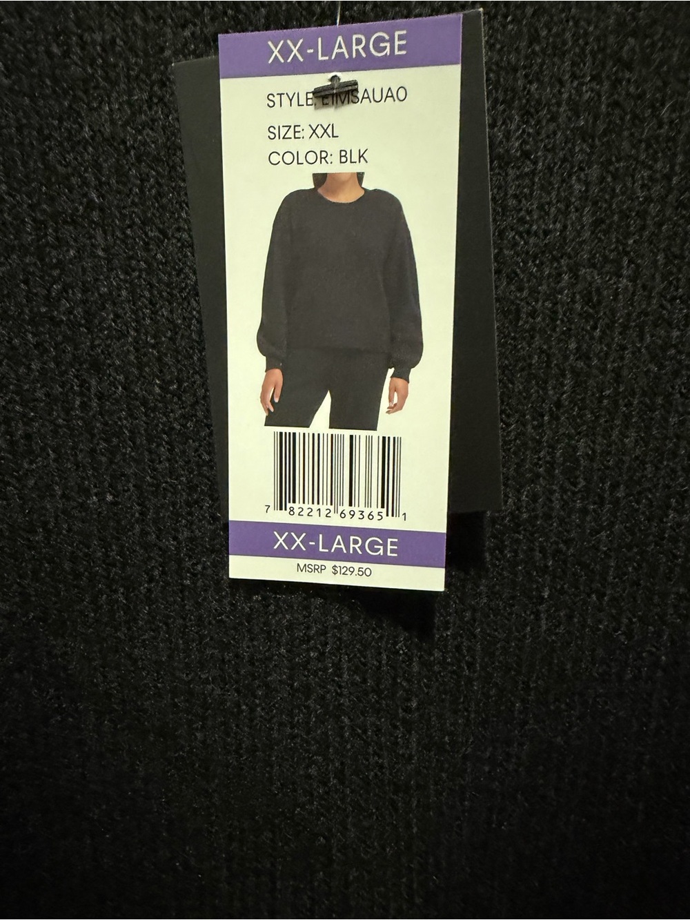 DKNY Charcoal Crewneck Sweater - Picture 2 of 4
